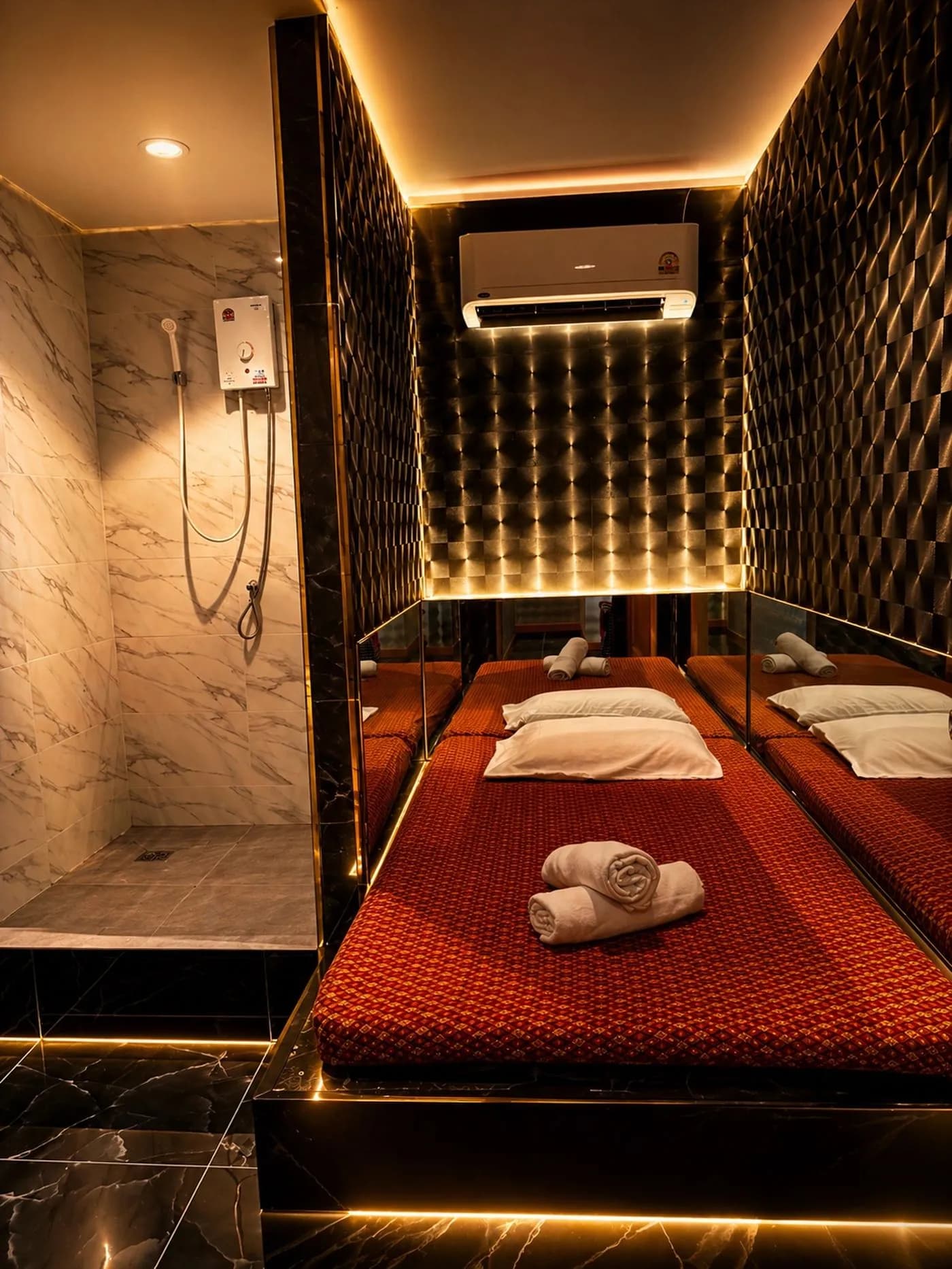Standard Shower Suite — luxury nuru massage suite in Bangkok